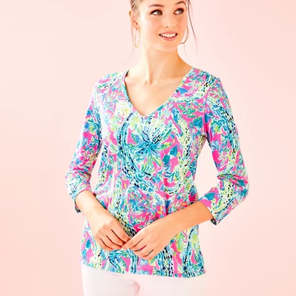 Lilly Pulitzer Tops - Lilly Pulitzer ETTA MULTI SNAPBACK